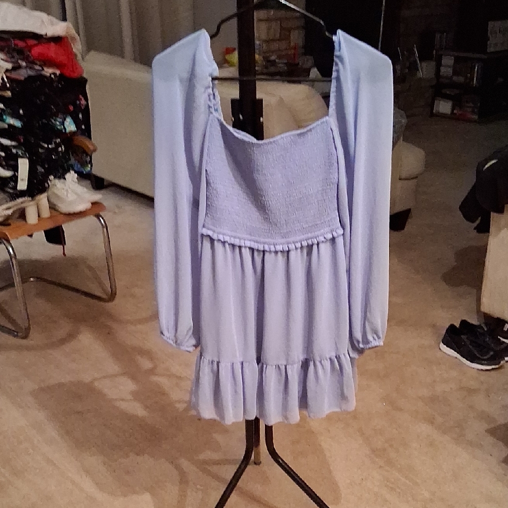 Wilfred Light Blue Mini Dress